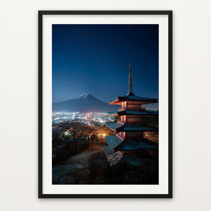 Chureito Pagoda at Night