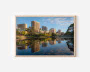 Adelaide Skyline Wall Art Print – River Reflection Cityscape Australia