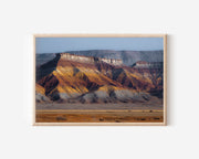 Aktau Mountains Colorful Desert Wall Art Print – Kazakhstan Canyon Landscape