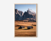Alpe di Siusi Dolomites Print | Autumn Alpine Meadow Wall Art | South Tyrol Italy Photography
