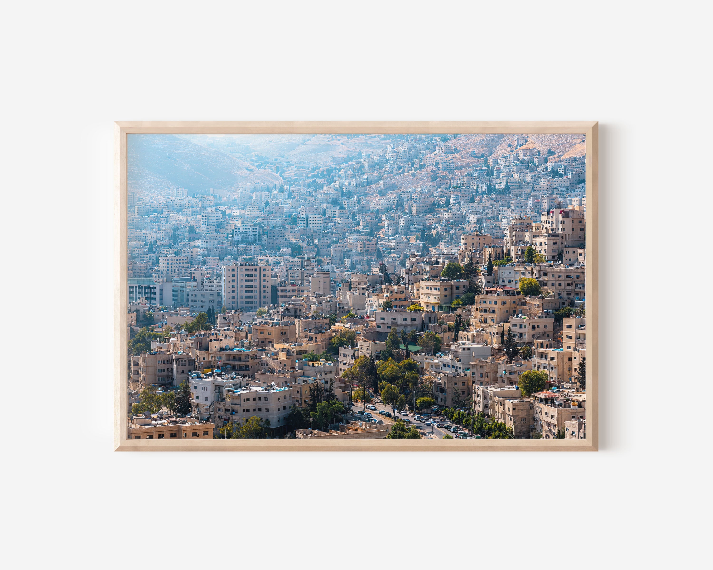 Amman Jordan Wall Art Print – Middle East Hillside City