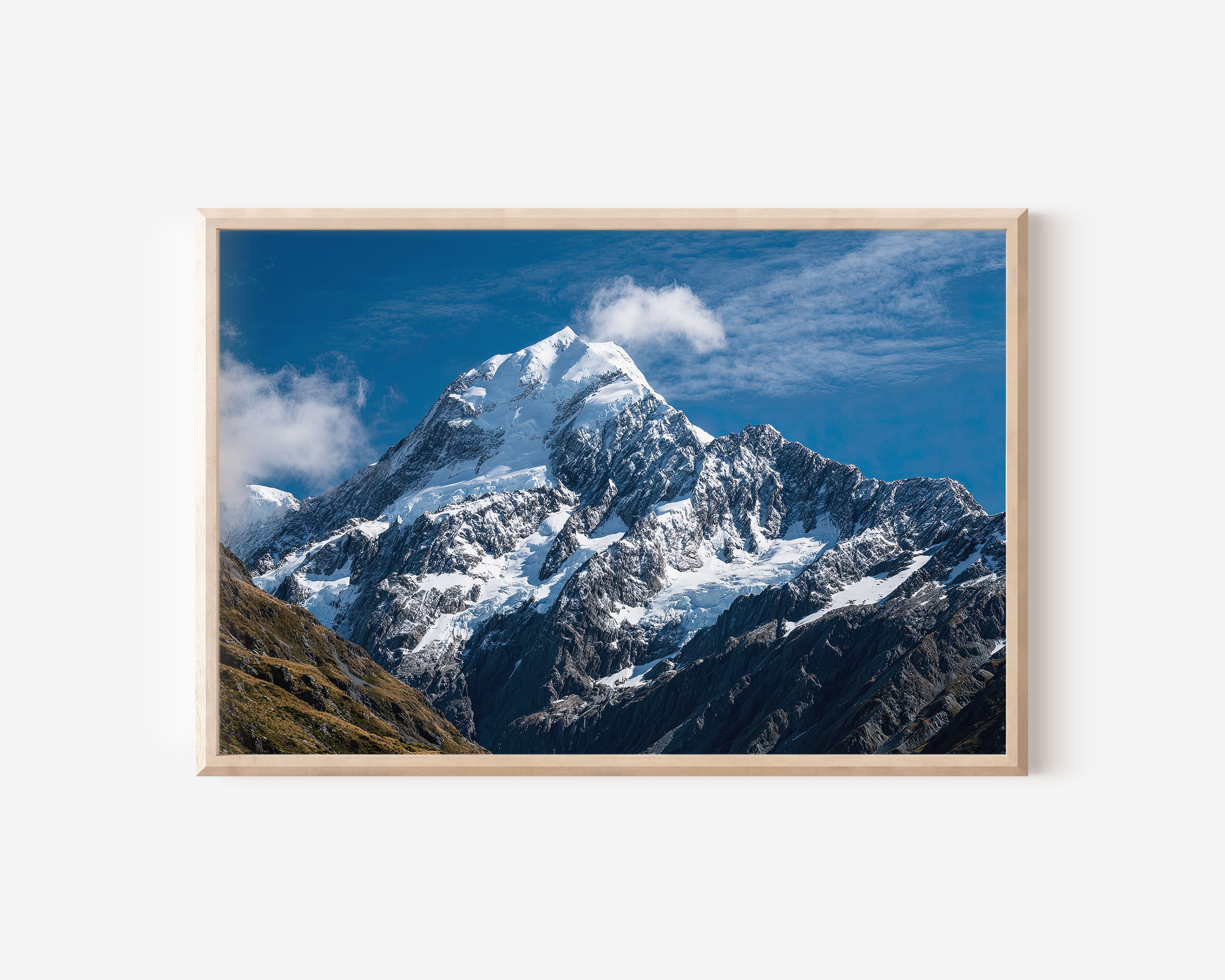 Aoraki Mount Cook Wall Art Print | New Zealand Southern Alps