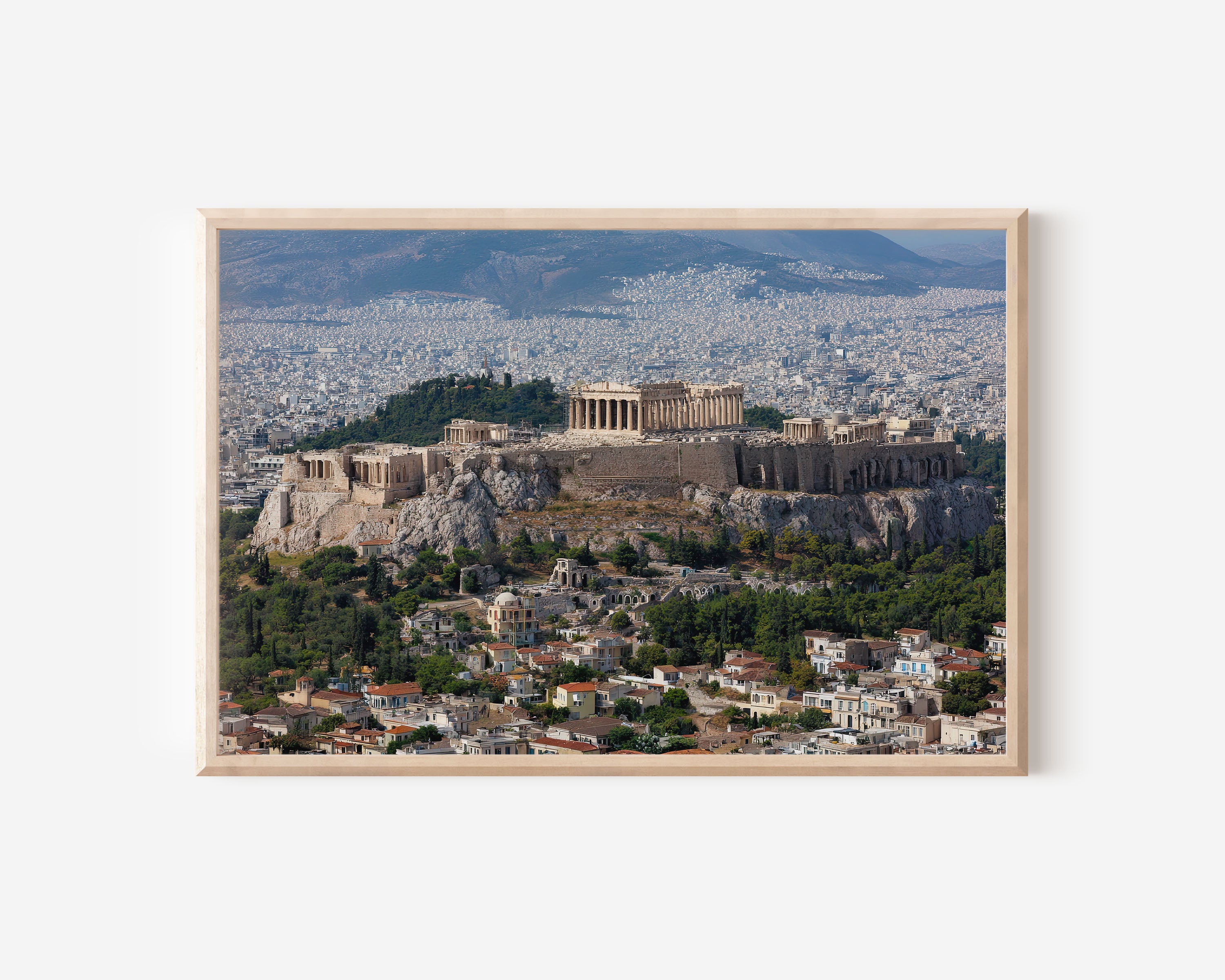 Athens Acropolis Wall Art Print | Greece Ancient Ruins Poster