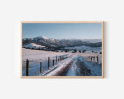 Australian Snowy Mountains Winter Wall Art Print | Scenic Rural Landscape Photography