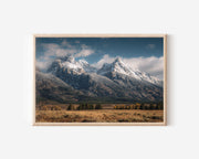 Grand Teton Mountains Wall Art | Wyoming Landscape Print