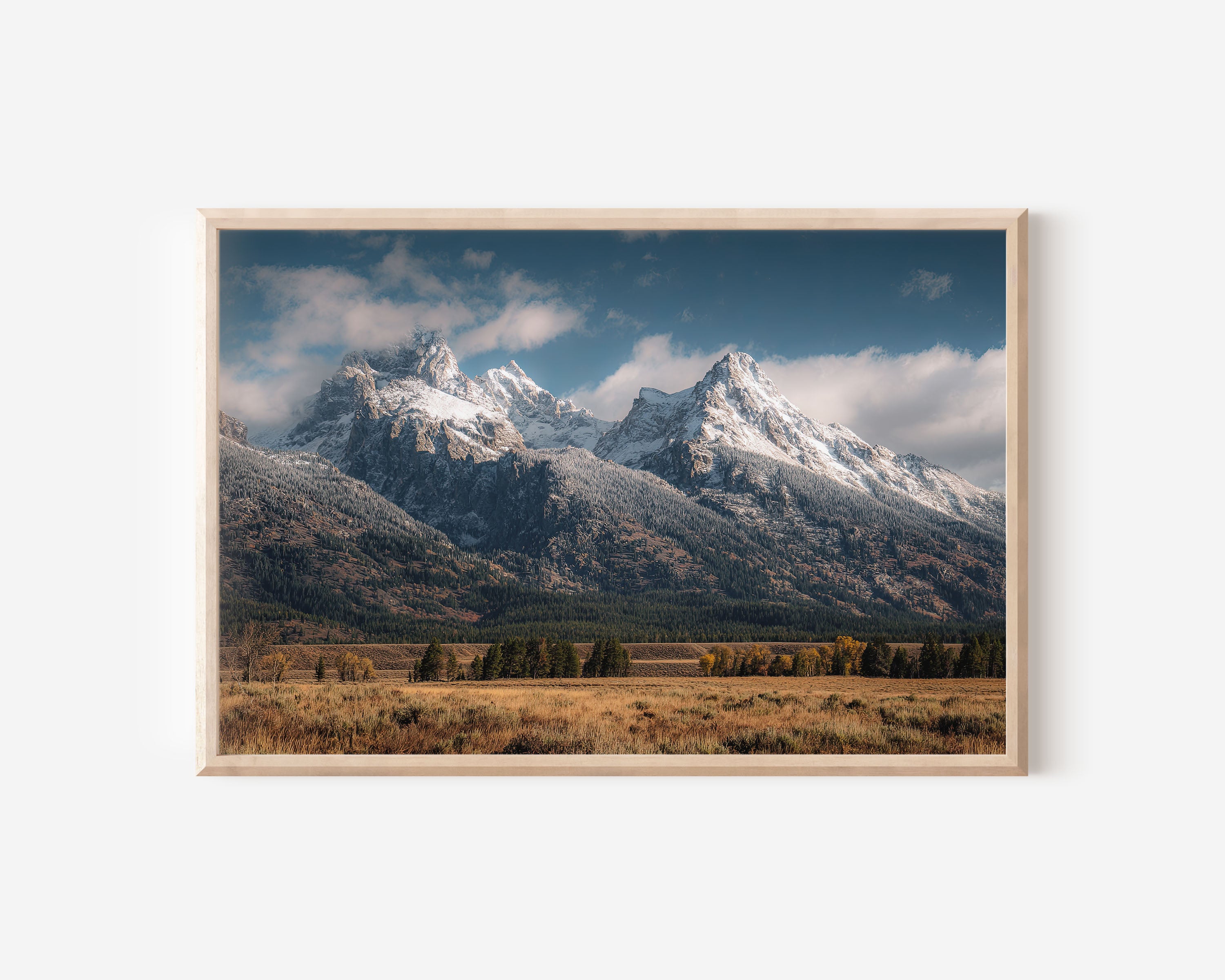 Grand Teton Mountains Wall Art | Wyoming Landscape Print