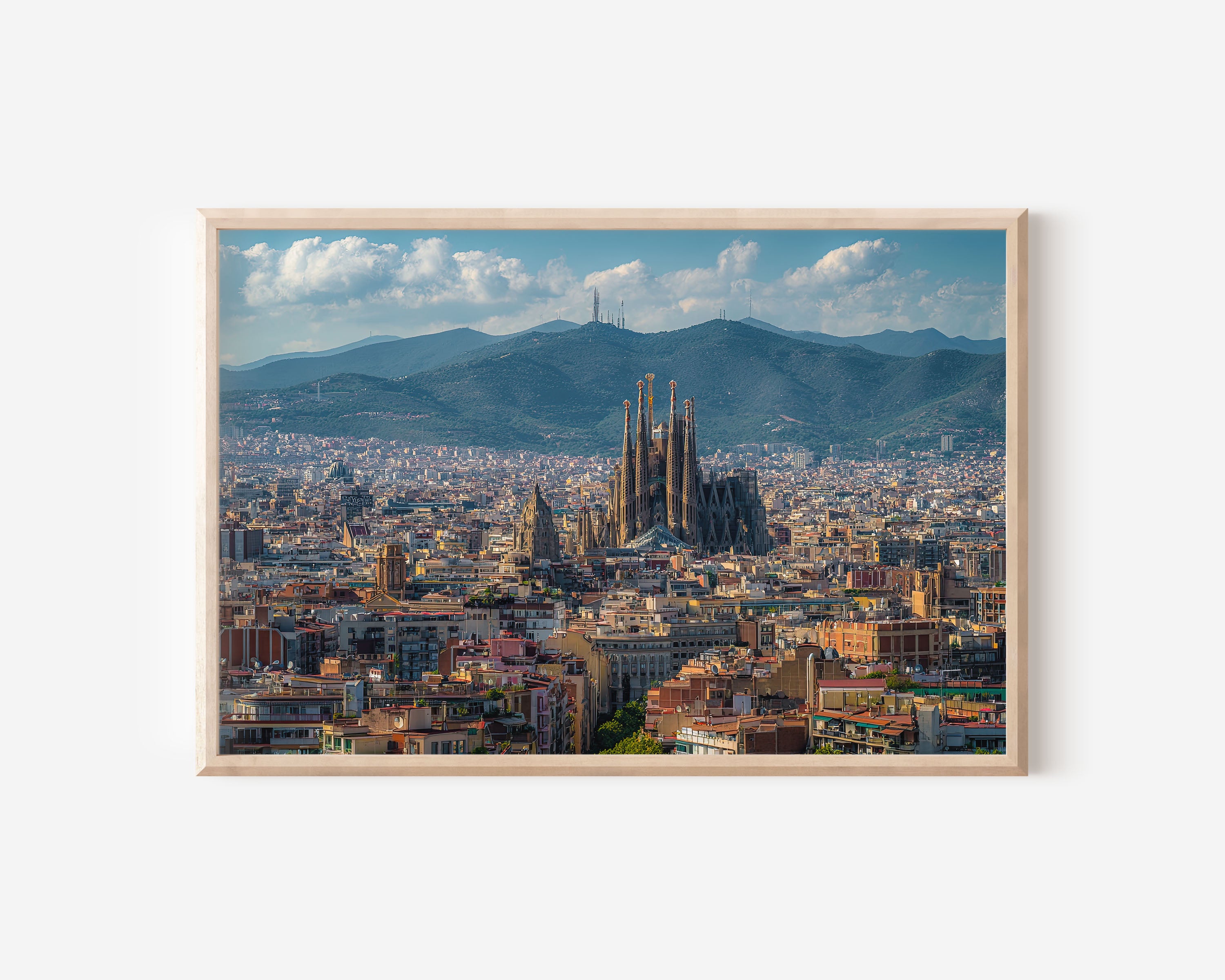 Barcelona Sagrada Familia Wall Art Print | Spain Skyline Poster
