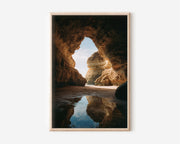 Benagil Sea Cave Wall Art Print | Algarve Portugal Photography | Coastal Cave Arch Landscape Poster | Mediterranean Nature Print | Boho Beach Home Decor