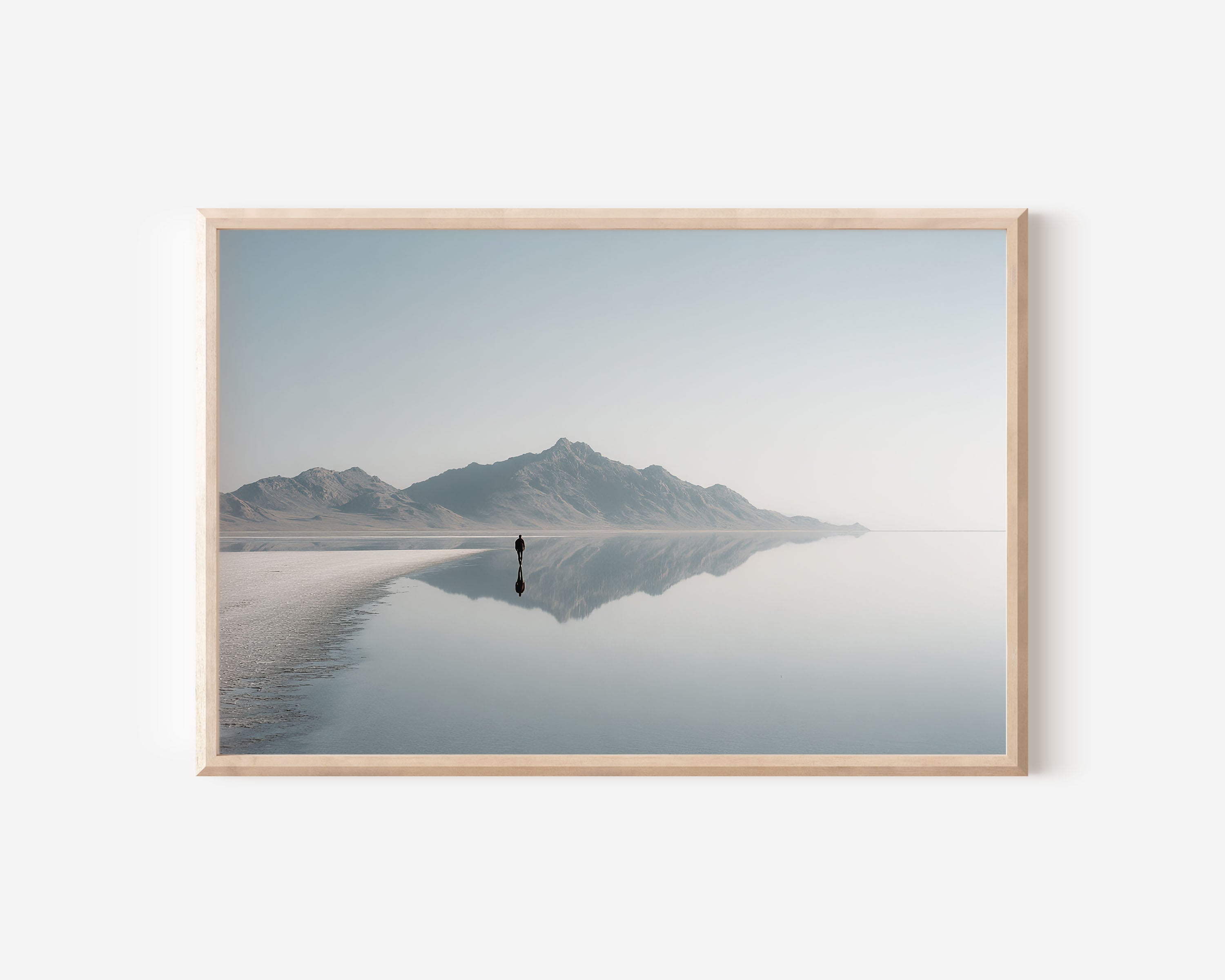 Bonneville Salt Flats Utah Minimalist Wall Art Print