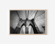 Brooklyn Bridge Wall Art Print – Black and White New York Photography