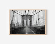 Brooklyn Bridge Wall Art Print 2 – Black and White New York Photography