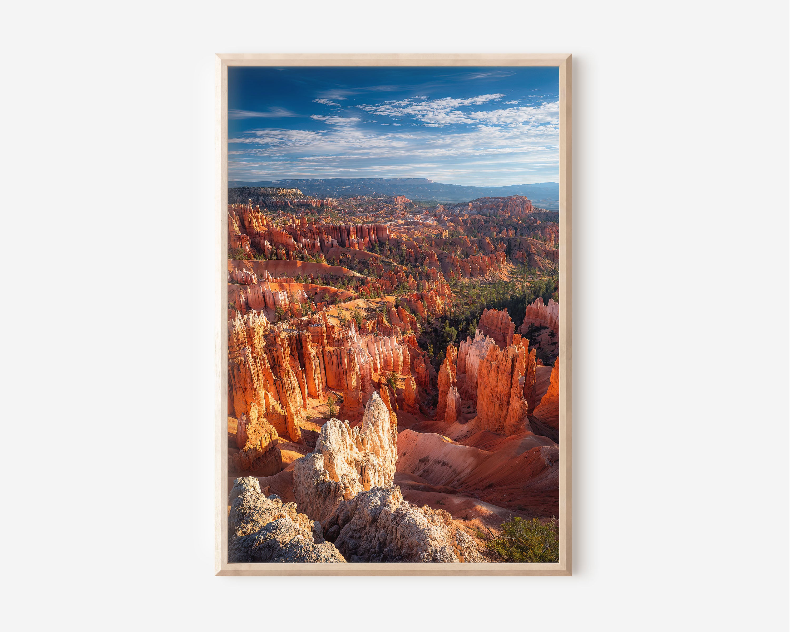 Bryce Canyon Hoodoos Wall Art Print | Utah National Park Amphitheatre Sunrise Photography | American Southwest Travel Poster | Bold Desert Home Decor
