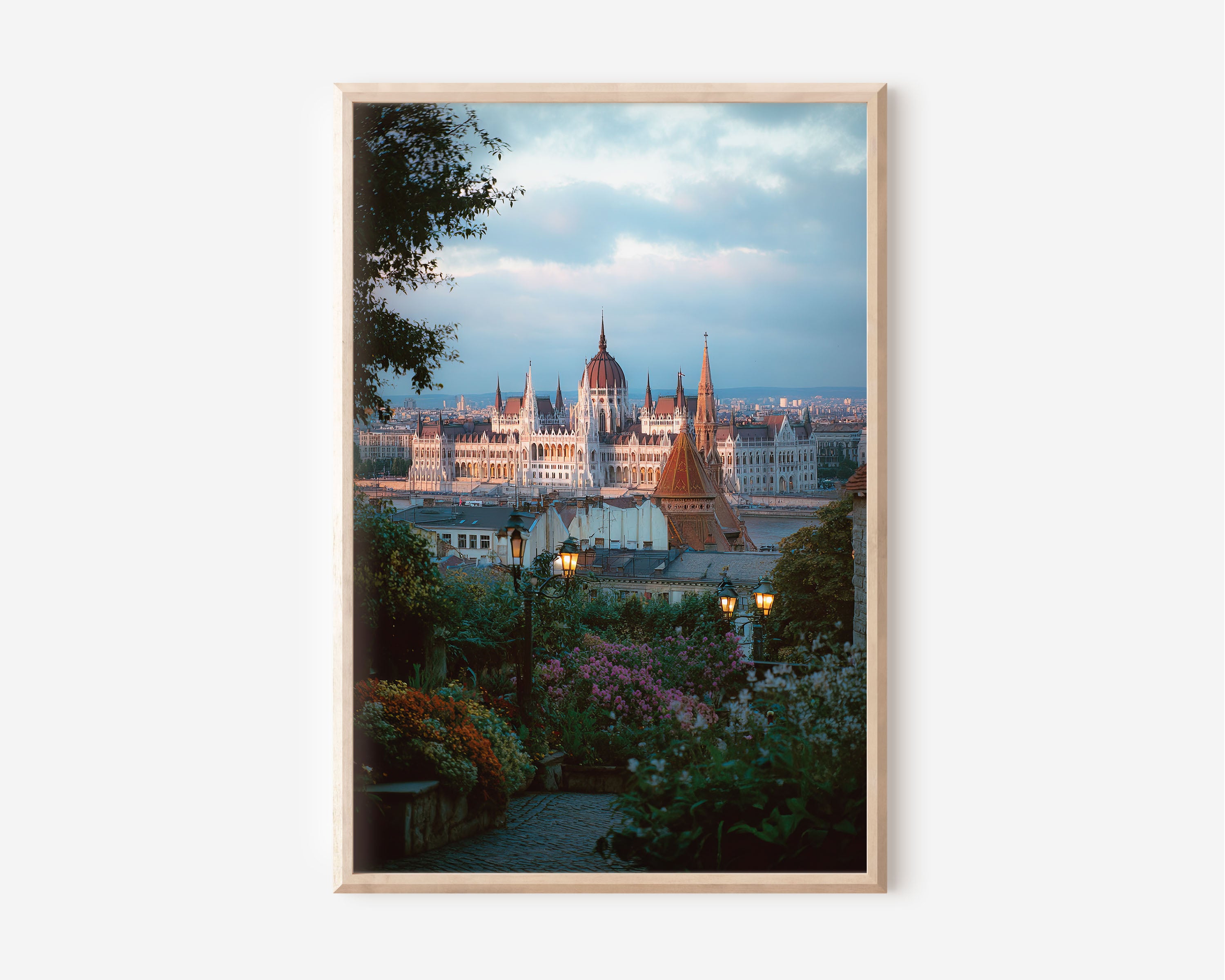 Budapest Parliament Wall Art Print | Hungary Danube River Photography | Buda Castle Hill Cityscape Poster | Eastern Europe Travel Print | Romantic City Home Decor