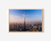 Burj Khalifa Dubai Skyline Wall Art Print – UAE Cityscape Architecture Photography