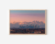 Calgary Skyline Wall Art Print – Canadian Rockies Cityscape