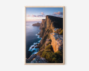 Cape Hauy Tasmania Wall Art Print | Tasman National Park Dolerite Sea Cliff Sunset Photography | Australian Travel Poster | Dramatic Coastal Home Decor