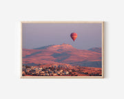 Cappadocia Turkey Hot Air Balloon Print | Sunrise Landscape Wall Art
