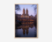 Central Park Lake Reflection New York City Wall Art | Manhattan Skyline Dusk Print | NYC Travel Photography