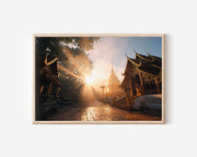 Chiang Mai Doi Suthep Temple Wall Art Print – Golden Thailand Canvas