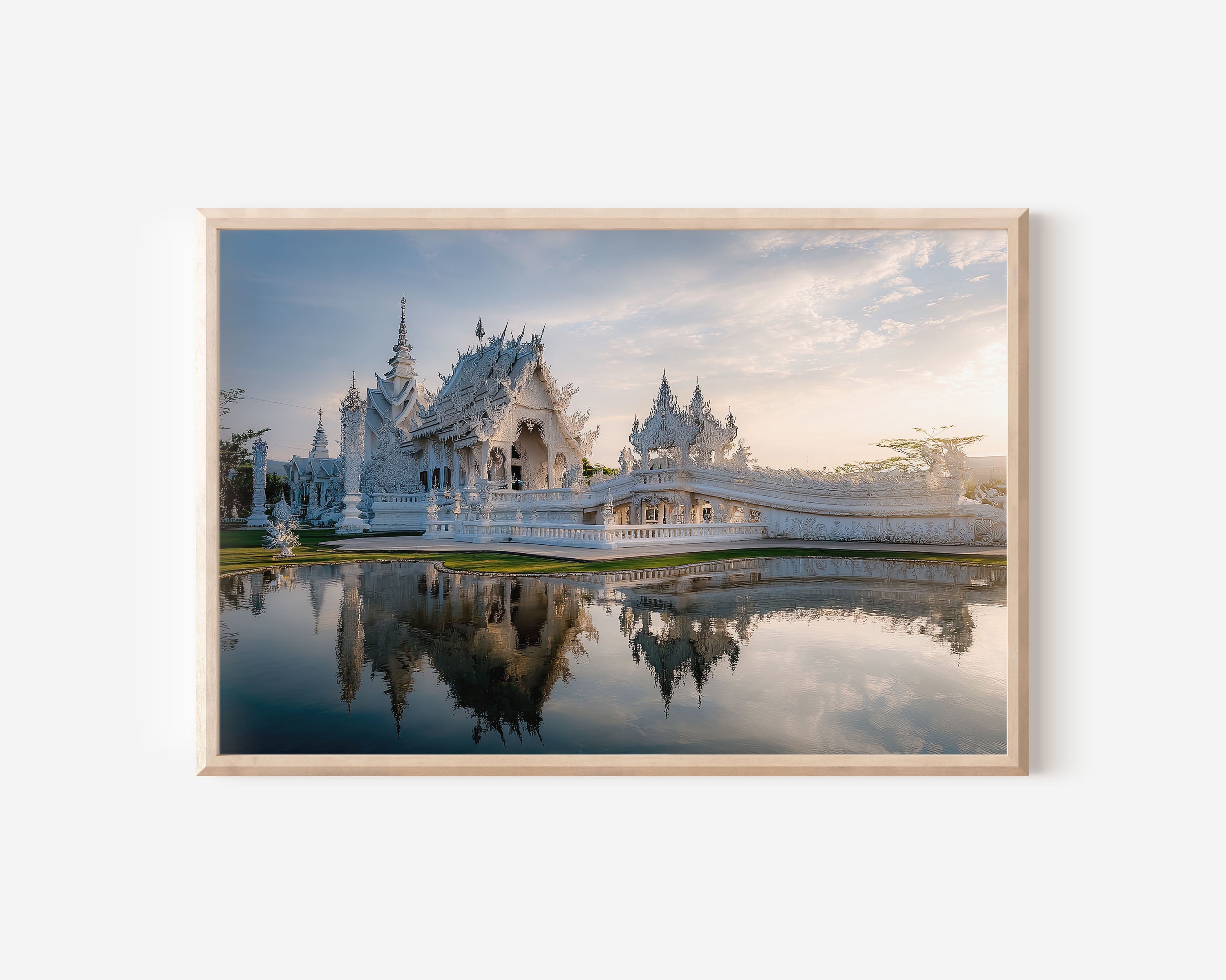 Chiang Rai White Temple Thailand Wall Art Print – Wat Rong Khun Canvas