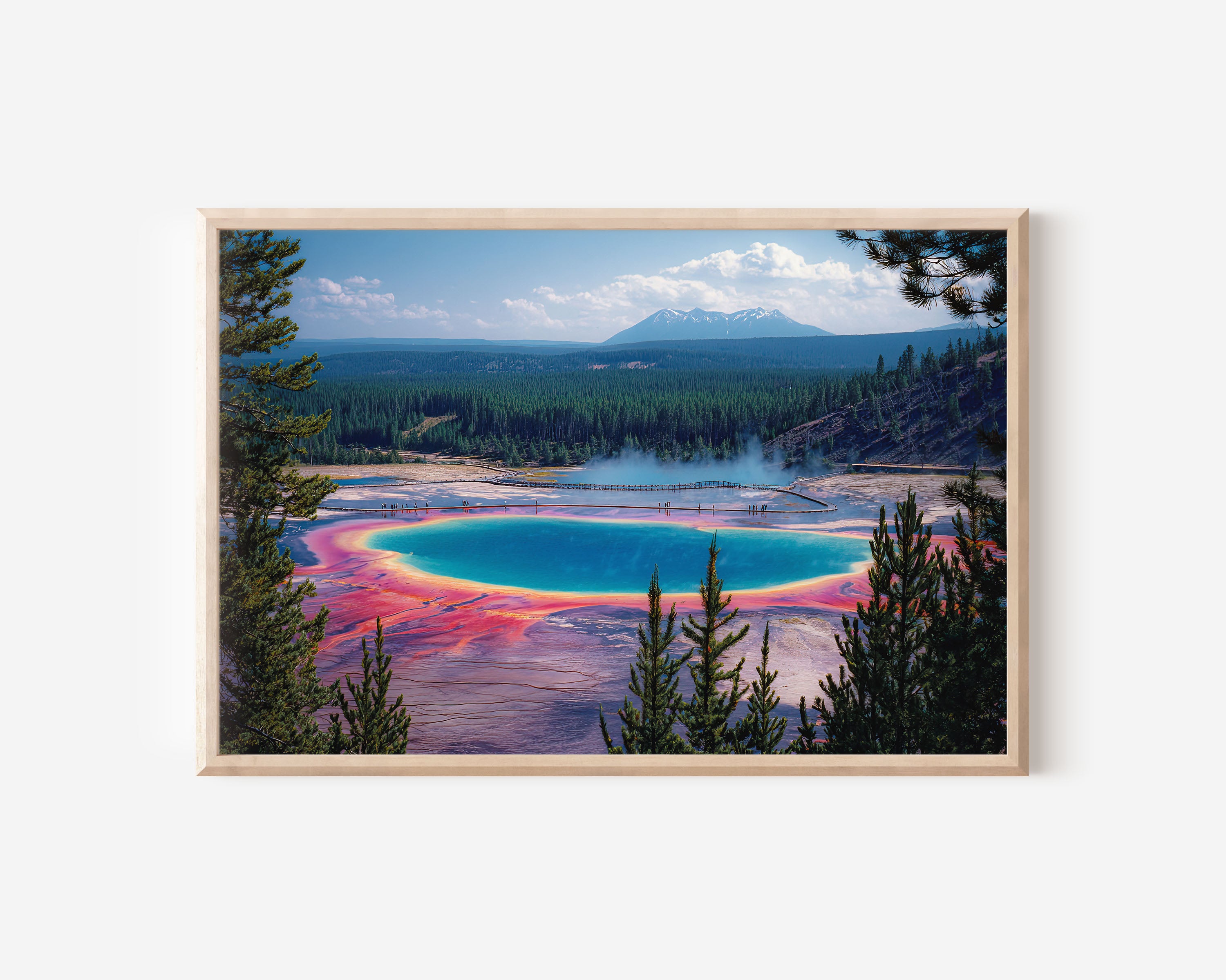 Grand Prismatic Spring Yellowstone Wall Art Print