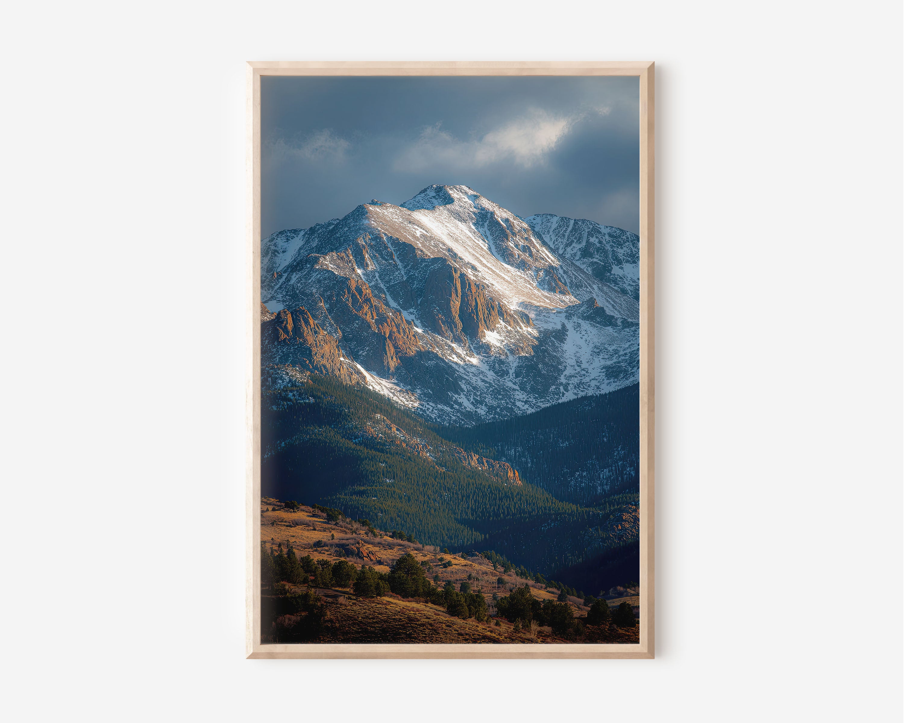 Colorado Rockies Wall Art Print | Rocky Mountain National Park Photography | Snow-Capped Peak | Nature Landscape Poster | Colorado Home Decor