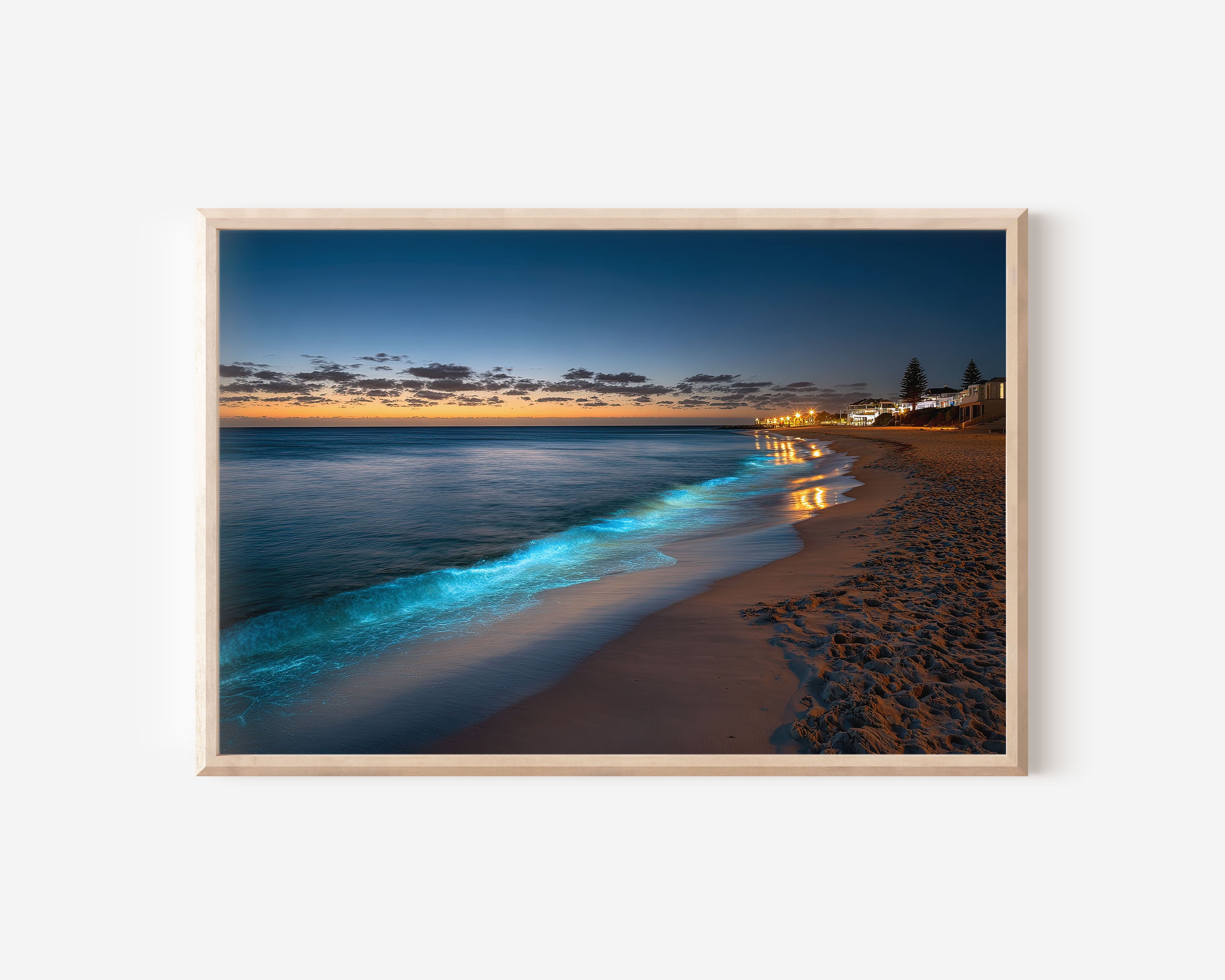 Cottesloe Beach Perth Wall Art Print | Western Australia Ocean Sunset