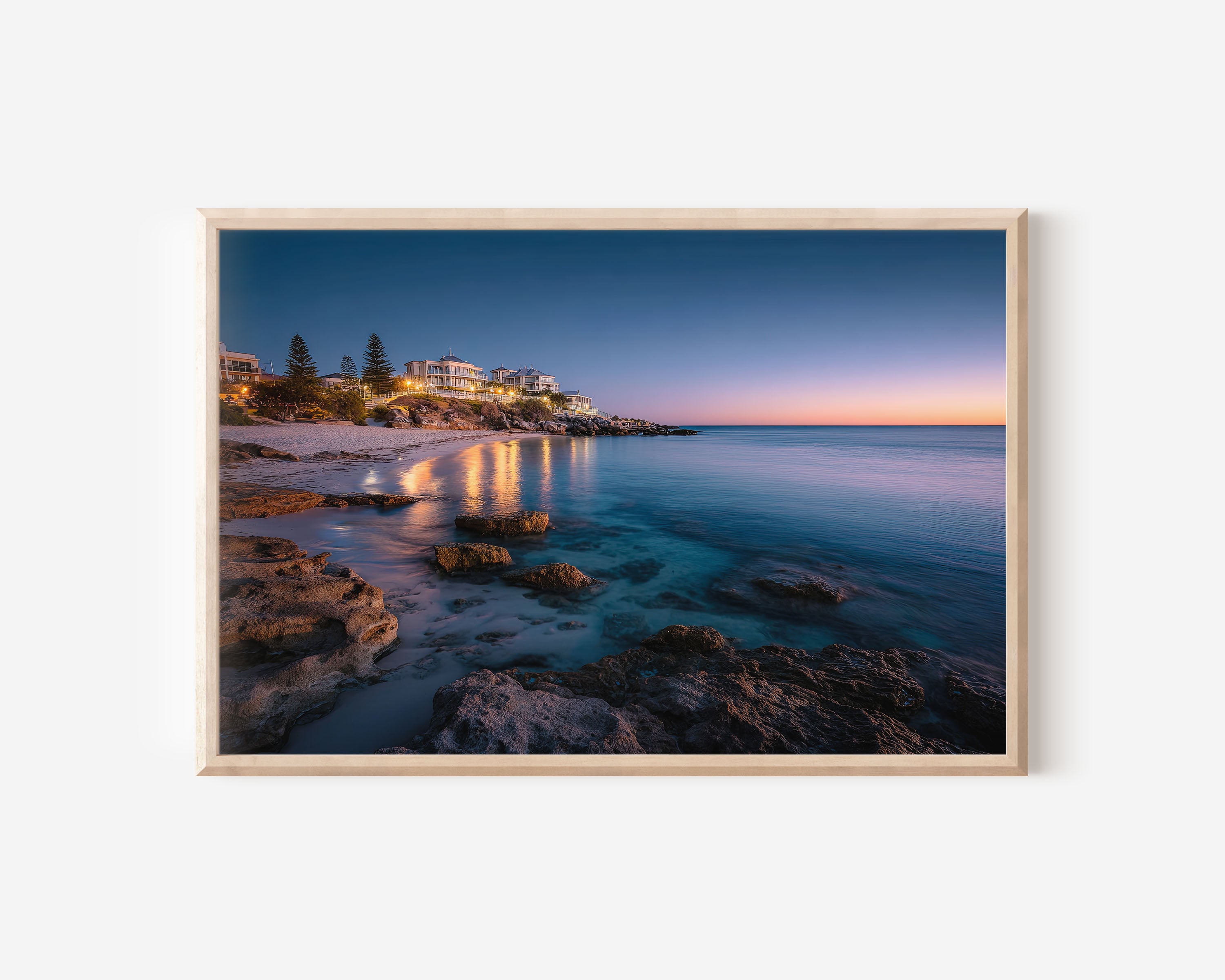 Cottesloe Beach Twilight Wall Art Print | Perth Western Australia Coast