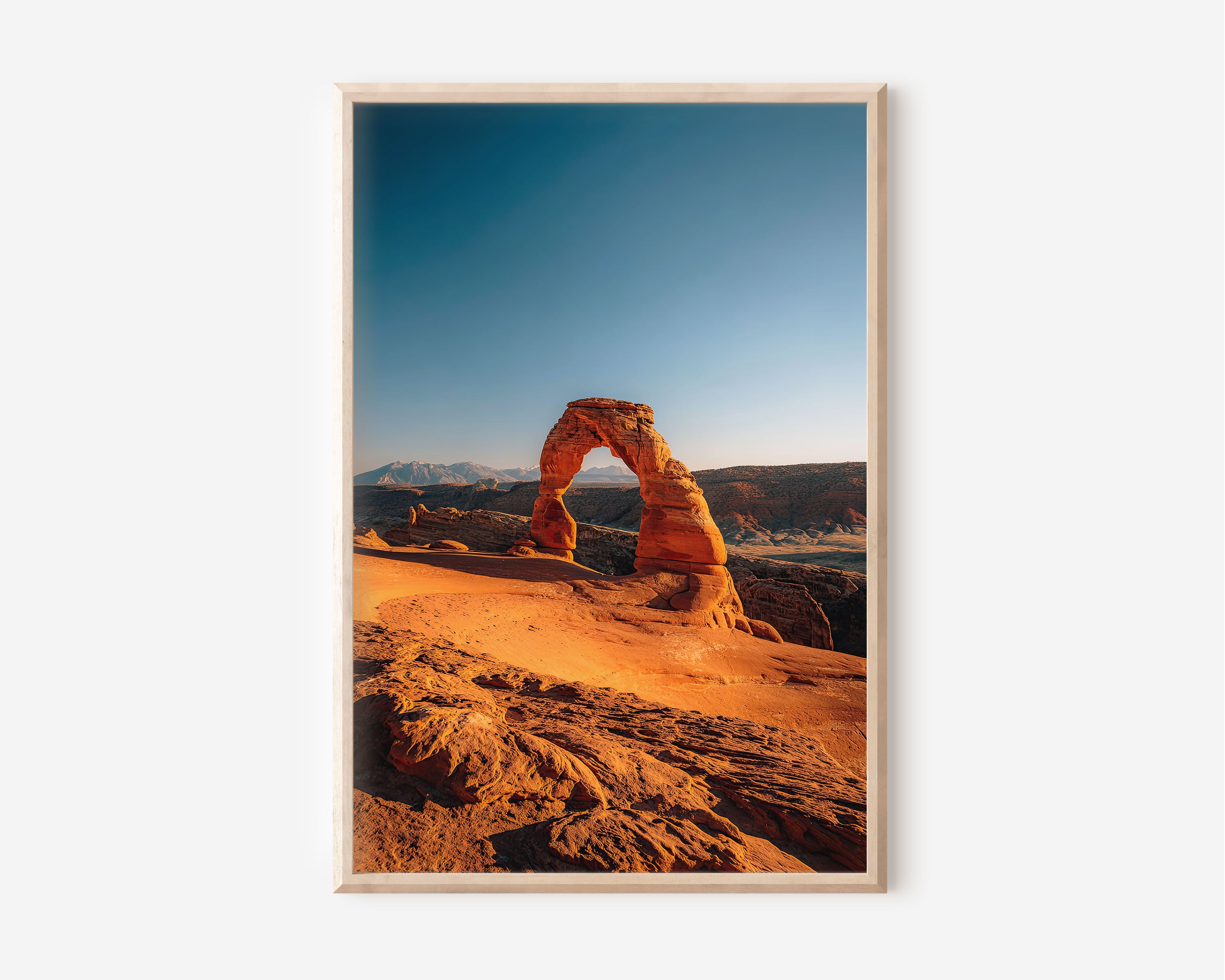 Delicate Arch Utah Wall Art Print | Arches National Park Sunset Photography | American Southwest Travel Poster | Desert Nature Home Decor