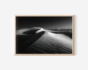 Desert Dunes Wall Art – Black and White Minimalist Landscape Print