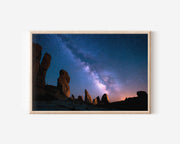 Milky Way Over Desert Rock Formations – Southwest Night Wall Art