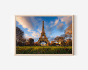 Eiffel Tower Golden Hour Print – Paris Wall Art