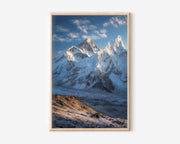 Everest and Nuptse from Kala Patthar Wall Art Print | Nepal Himalaya Khumbu Glacier Sunrise Photography | Everest Trek Poster | Mountain Adventure Home Decor