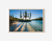 Isle of Pines New Caledonia Wall Art | Crystal Clear Lagoon Tropical Landscape Print
