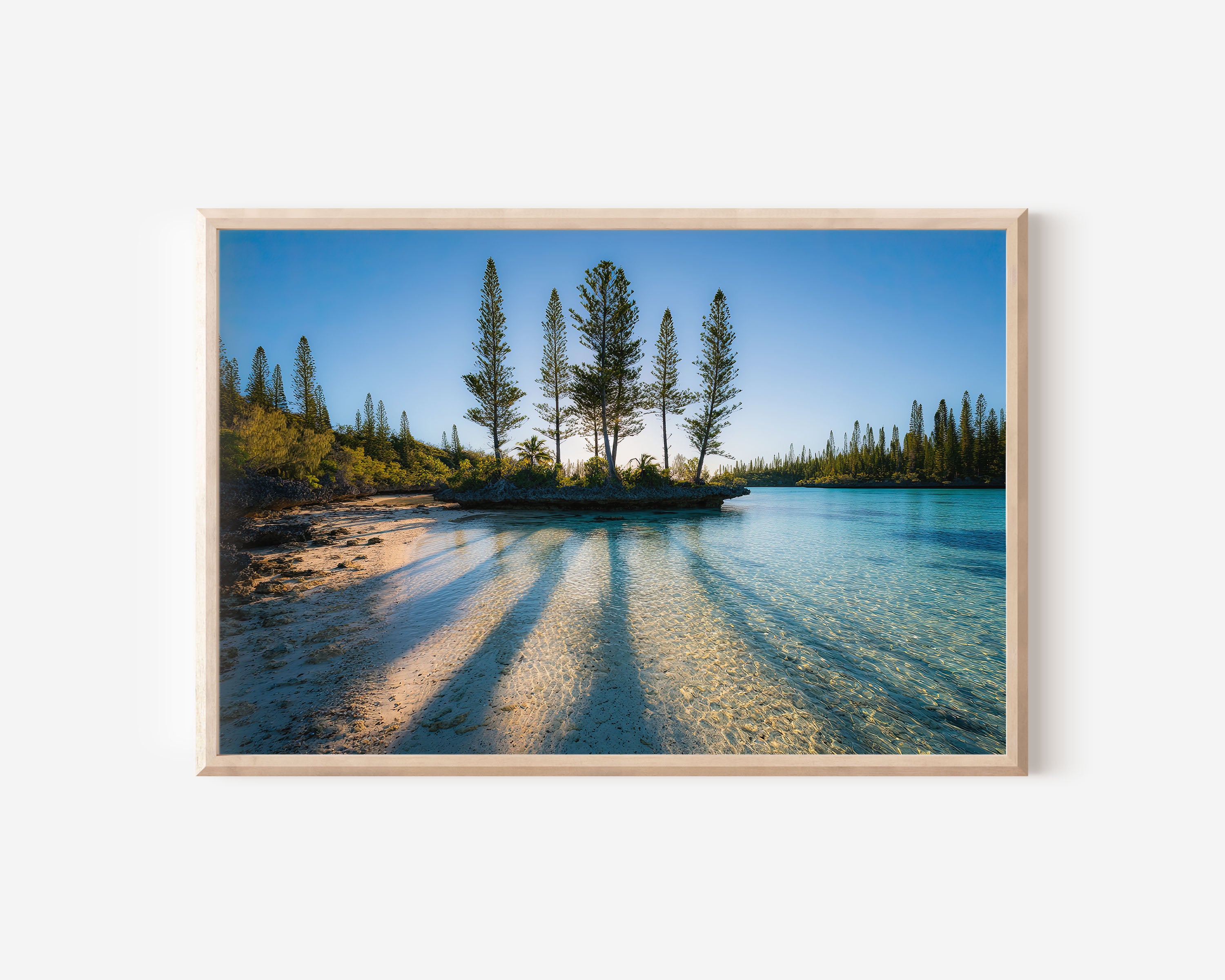 Isle of Pines New Caledonia Wall Art | Crystal Clear Lagoon Tropical Landscape Print