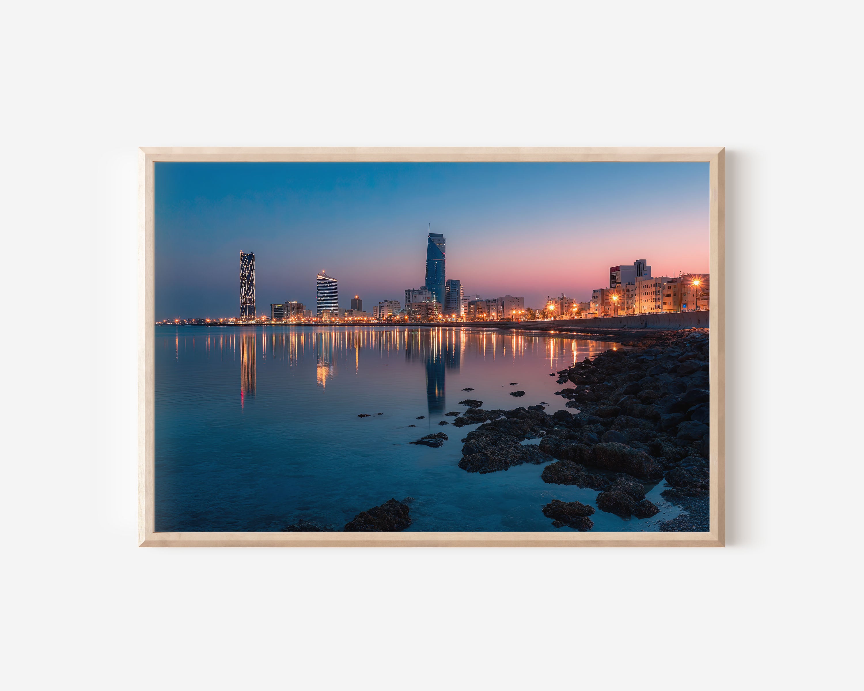 Jeddah Saudi Arabia Wall Art | Red Sea Waterfront Skyline Print