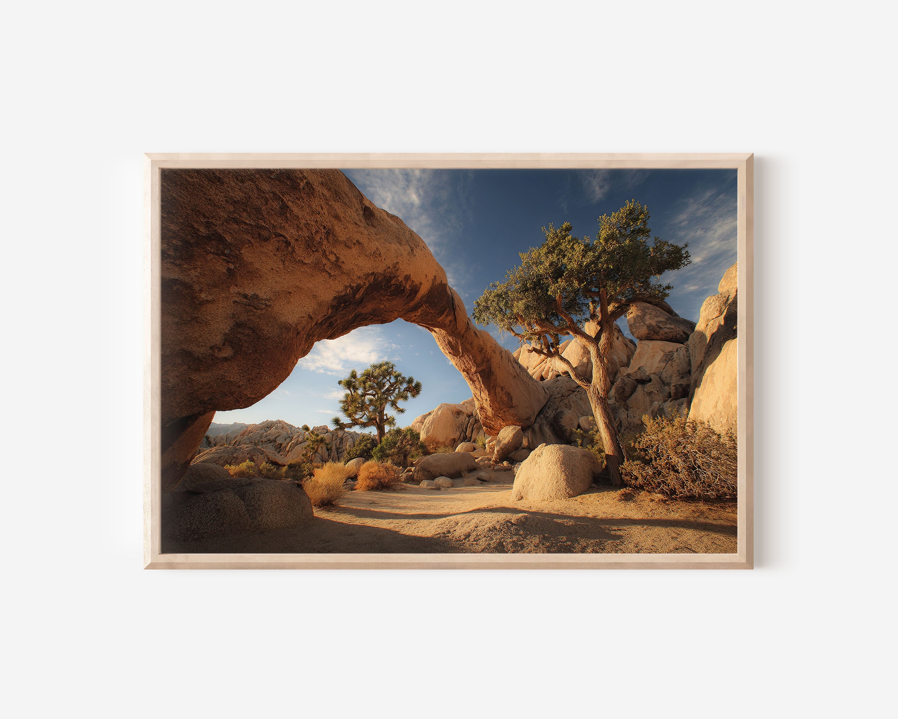 Joshua Tree National Park Wall Art | California Desert Rock Arch Landscape Print