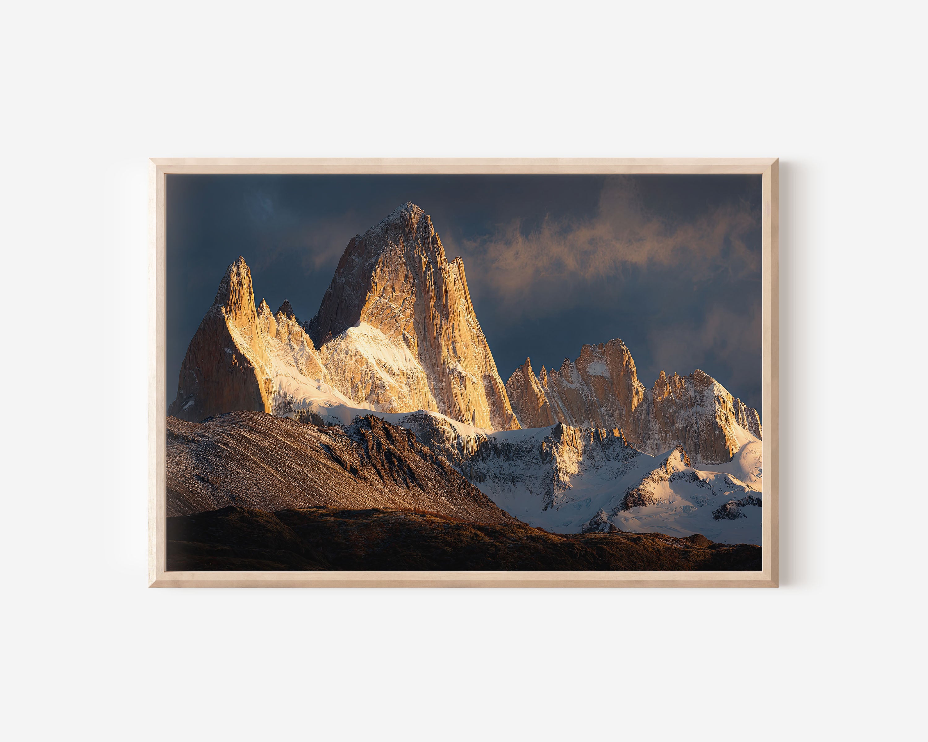 Mount Fitz Roy Patagonia Wall Art Print | Andes Mountain Landscape Photography