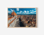 Florence Duomo Cathedral Italy Wall Art Print – Tuscany Skyline Canvas