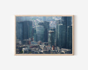 Frankfurt Skyline Wall Art Print | Germany Financial District Cityscape