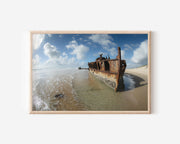 Maheno Shipwreck Fraser Island Wall Art | Australia Beach Photography