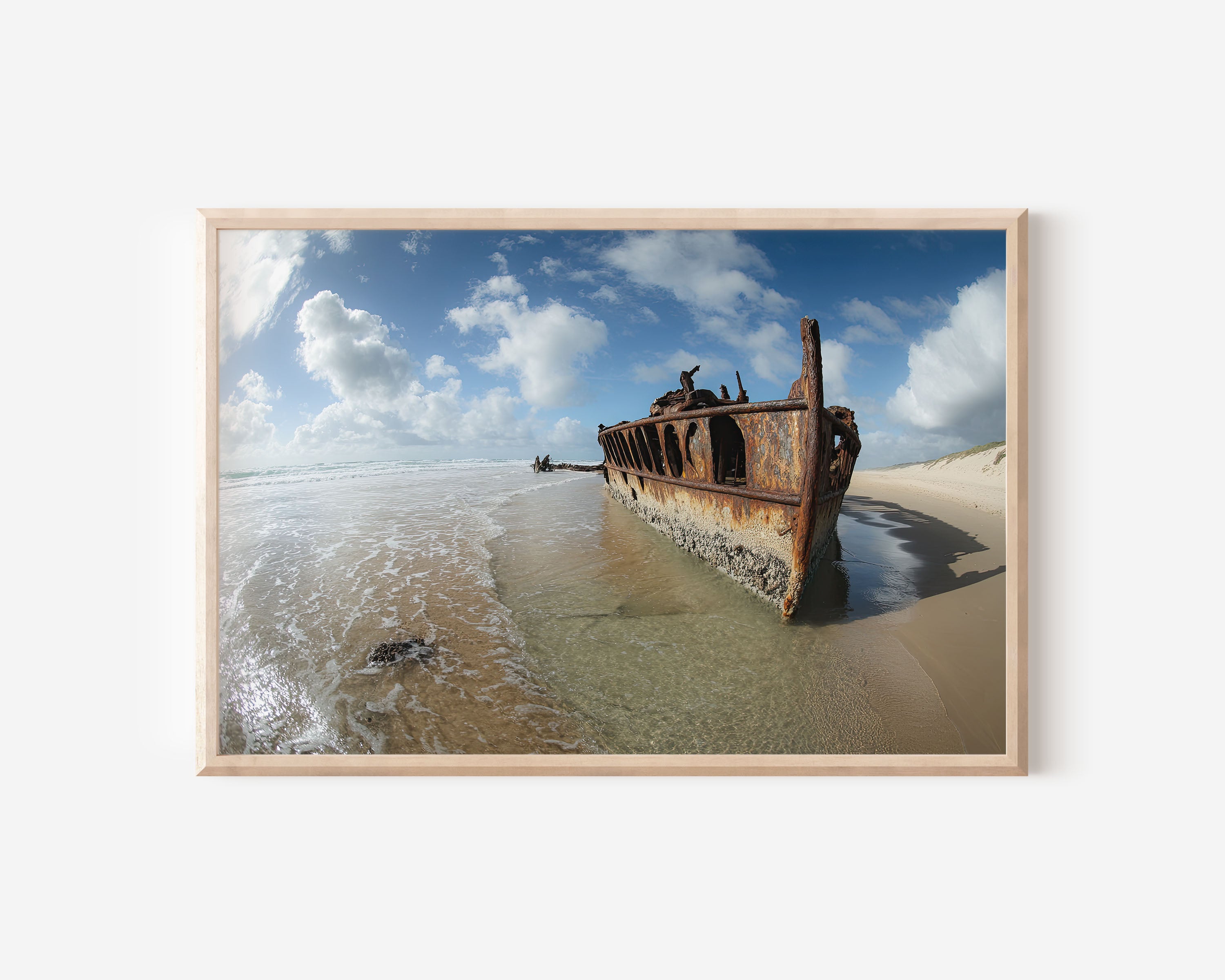 Maheno Shipwreck Fraser Island Wall Art | Australia Beach Photography