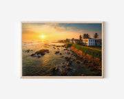 Galle Fort Sri Lanka Sunset Wall Art Print – Coastal Heritage Canvas