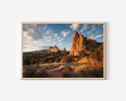 Garden of the Gods Colorado Wall Art Print – Red Rock Landscape Canvas