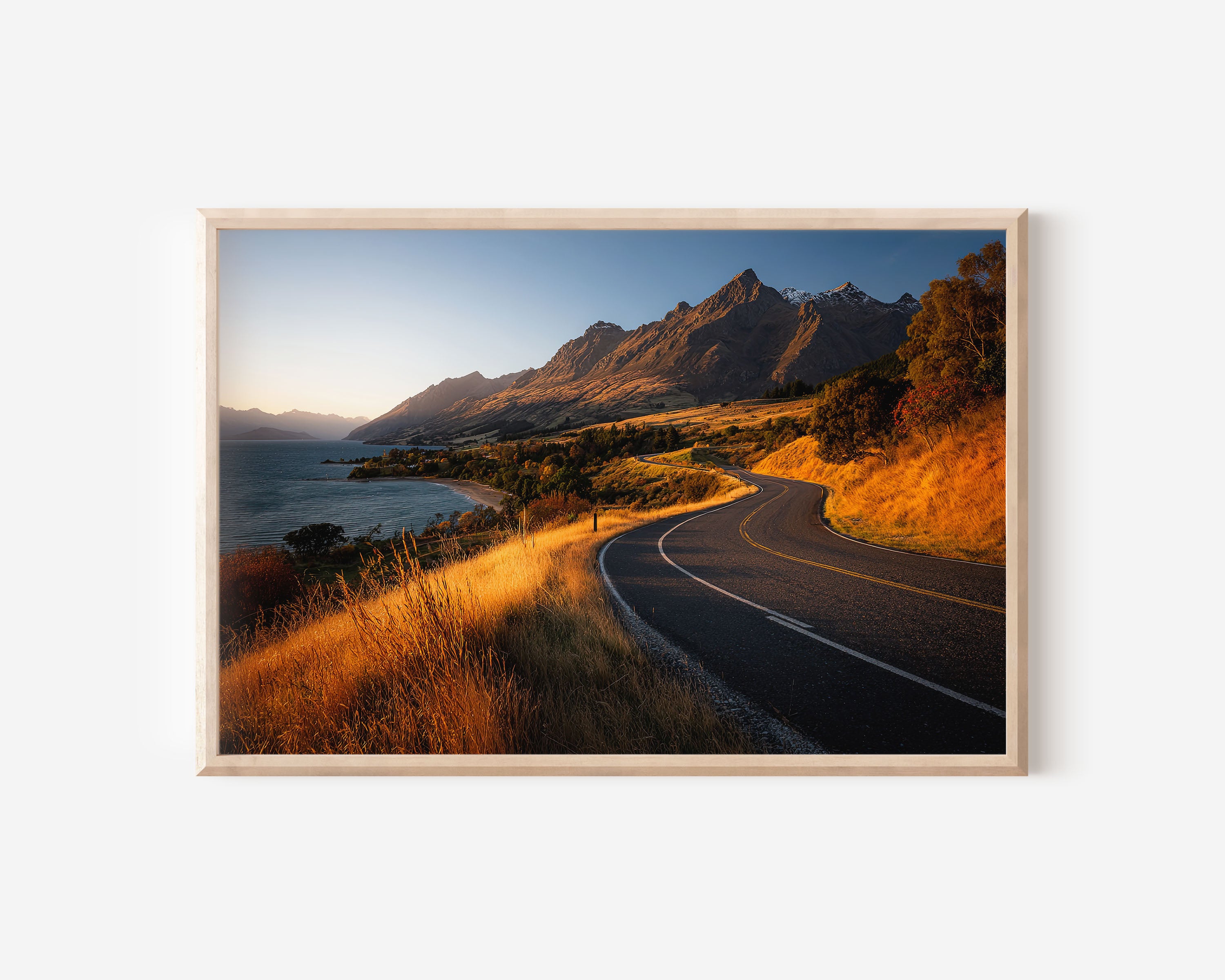Glenorchy Road New Zealand Wall Art | Queenstown Scenic Landscape Print