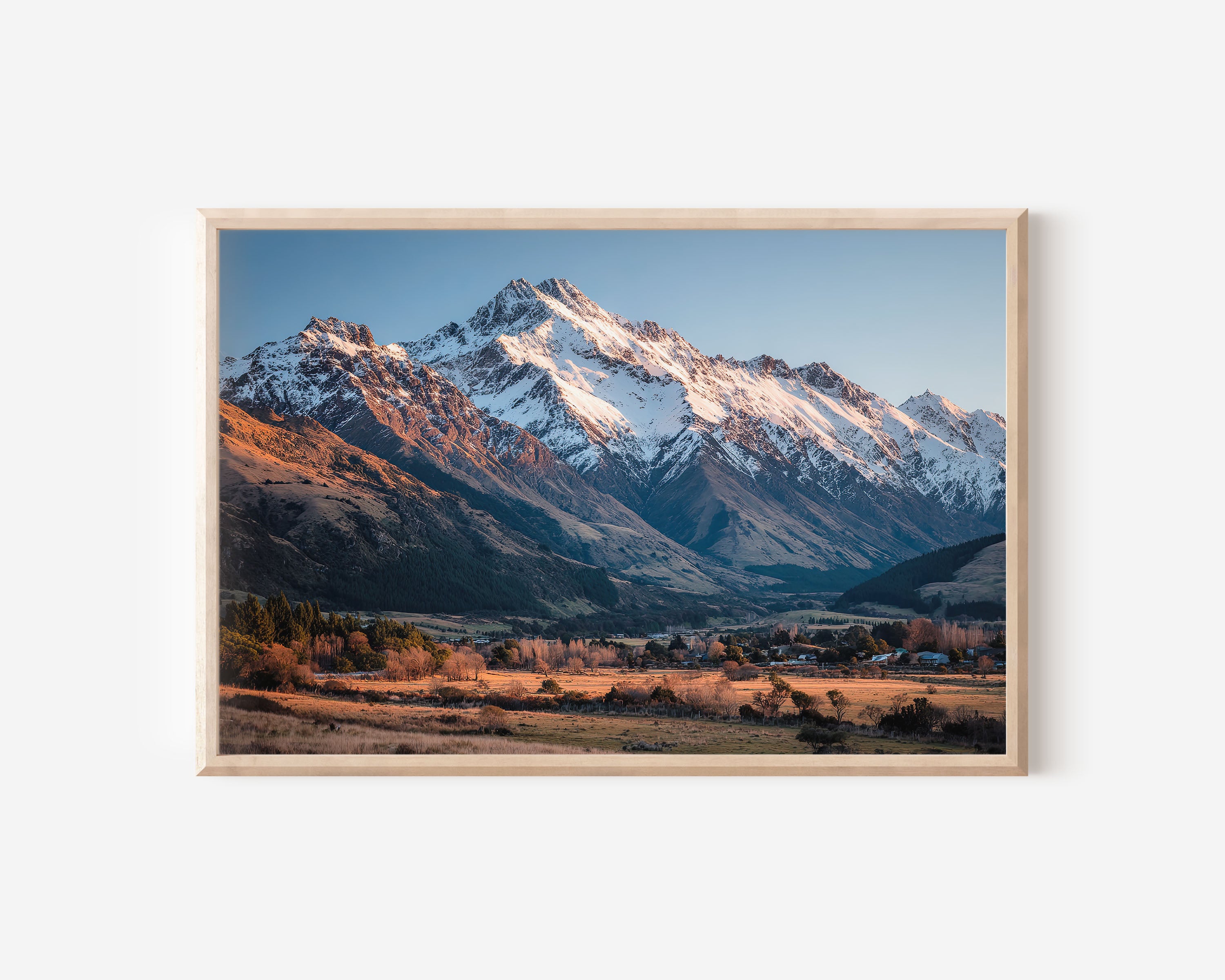 Glenorchy Valley Wall Art Print | New Zealand Southern Alps
