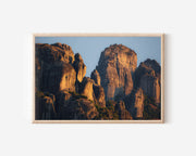 Meteora Greece Wall Art | Dramatic Rock Formations Landscape