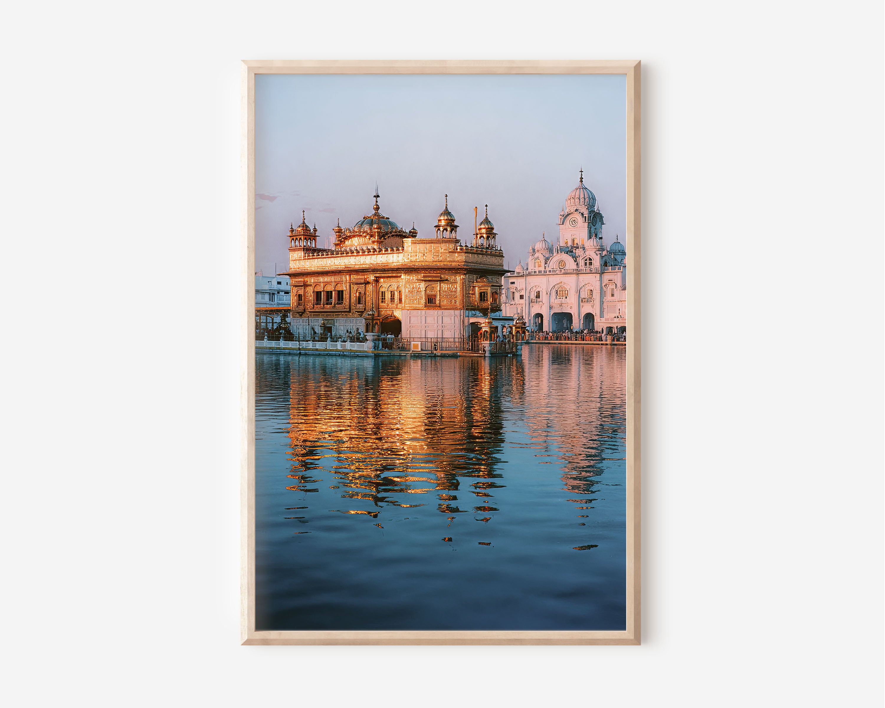 Golden Temple Amritsar Wall Art Print | Harmandir Sahib Sikh Photography | Punjab India Reflection Landscape Poster | Spiritual Travel Print | Sacred Architecture Home Decor