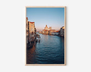 Venice Grand Canal Santa Maria della Salute Wall Art Print | Italy Basilica Photography | Canal Grande Dawn Cityscape Poster | European Travel Print | Classic Home Decor
