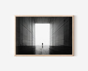 Grande Arche de la Défense Paris Print | Black and White Architecture Wall Art | Minimalist Paris Photography
